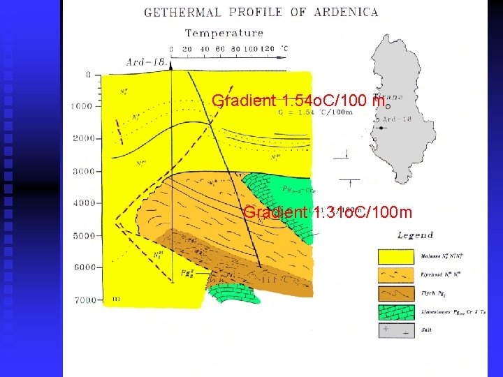 Gradient 1. 54 o. C/100 m Gradient 1. 31 o. C/100 m 