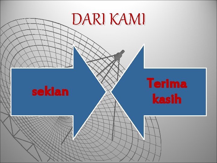 DARI KAMI sekian Terima kasih DARI KAMI sekian Terima kasih