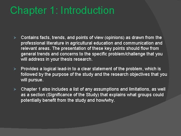 Chapter 1: Introduction Ø Contains facts, trends, and points of view (opinions) as drawn