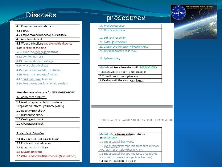 Diseases procedures Diseases procedures