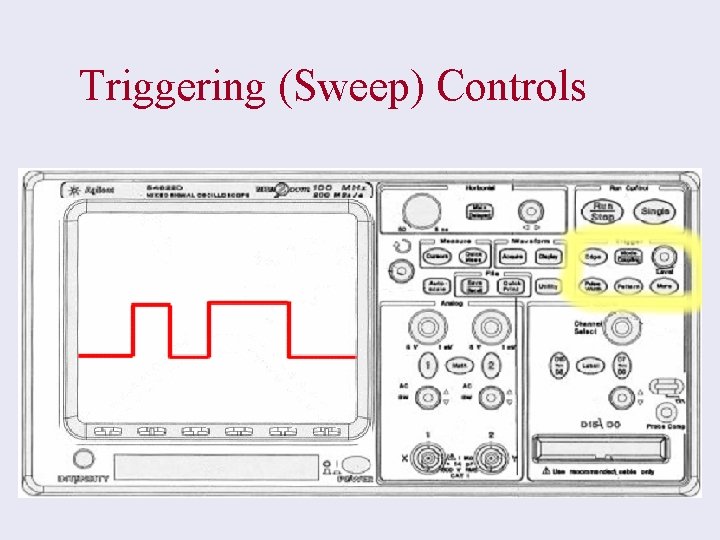 Triggering (Sweep) Controls 