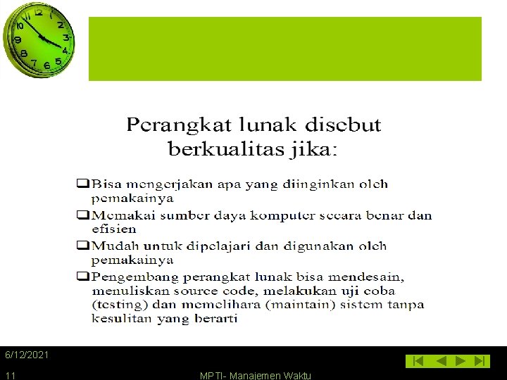 6/12/2021 11 MPTI- Manajemen Waktu 