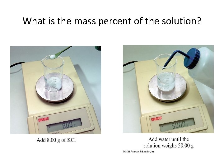 What is the mass percent of the solution? 