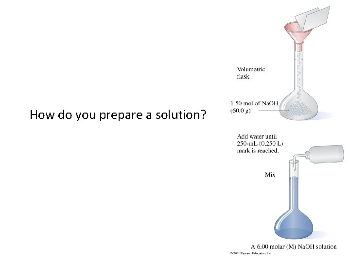 How do you prepare a solution? 