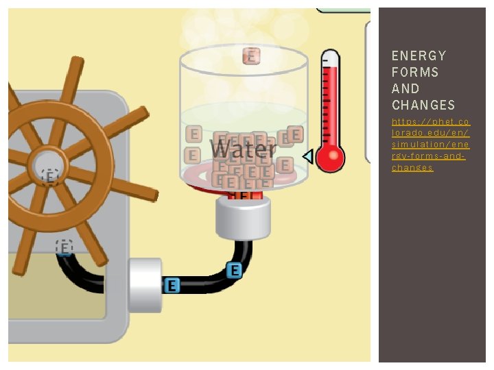 ENERGY FORMS AND CHANGES https: //phet. co lorado. edu/en/ simulation/ene rgy-forms-andchanges 