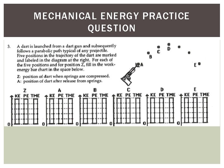 MECHANICAL ENERGY PRACTICE QUESTION 