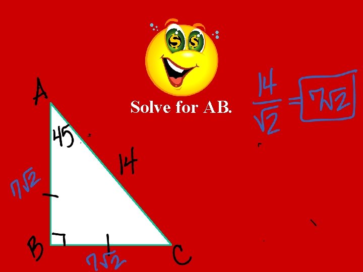 Solve for AB. 