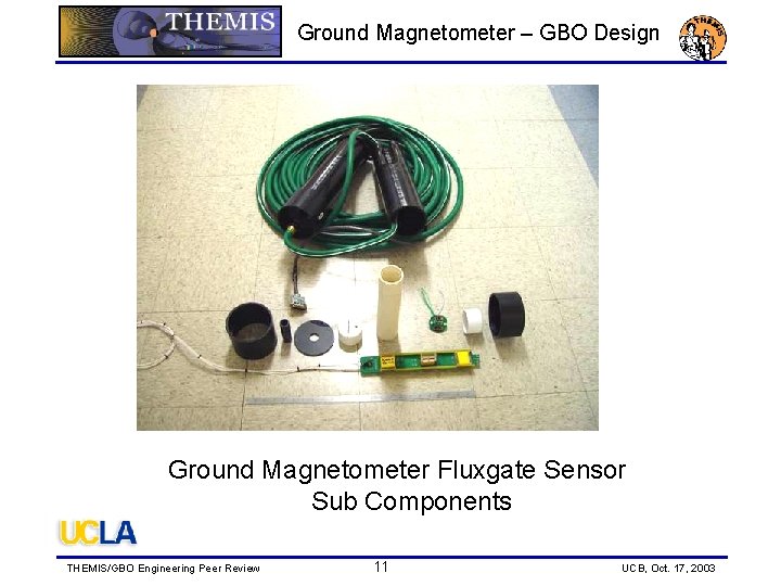 GROUND MAGNETOMETER GBO DESIGN THEMISGBO Engineering Peer Review