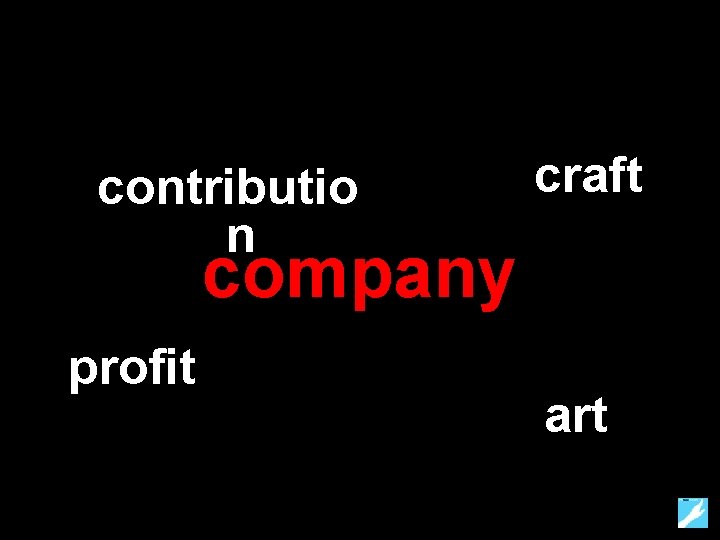 contributio n craft company profit art 