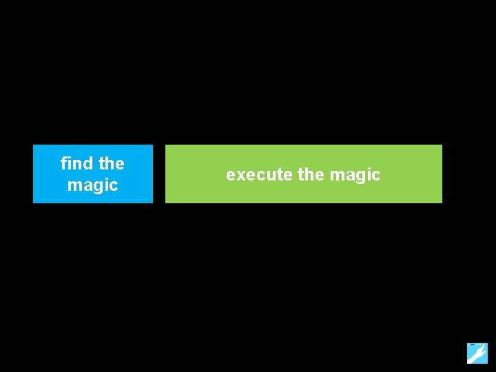 find the magic execute the magic 