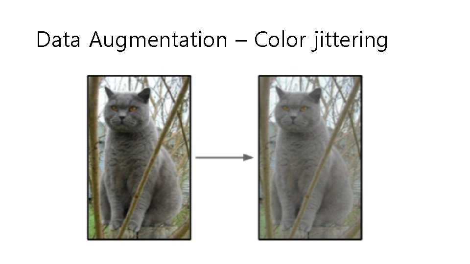 Data Augmentation – Color jittering 