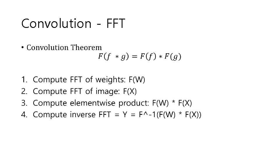 Convolution - FFT • 