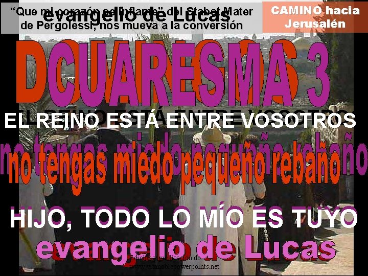 evangelio de Lucas “Que mi corazón se inflame” del Stabat Mater de Pergolessi, nos