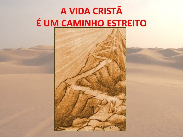 A VIDA CRISTÃ É UM CAMINHO ESTREITO 