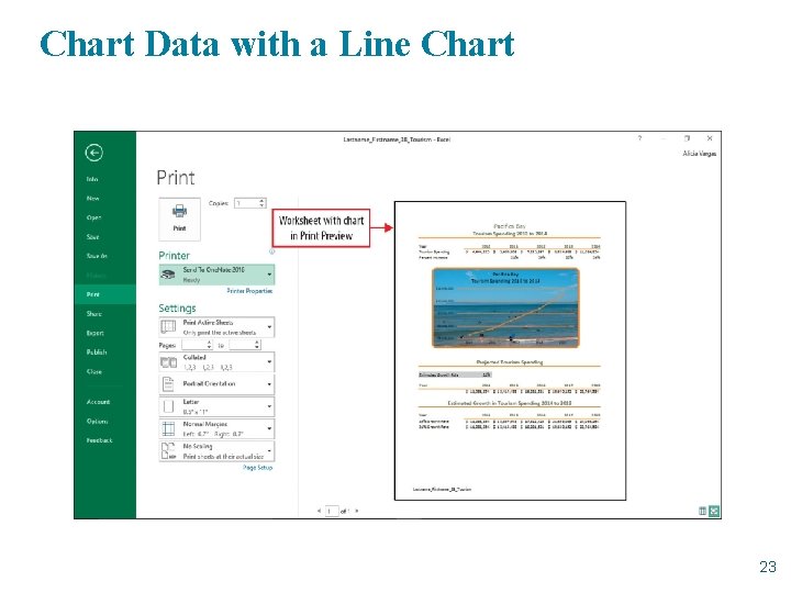 Chart Data with a Line Chart 23 