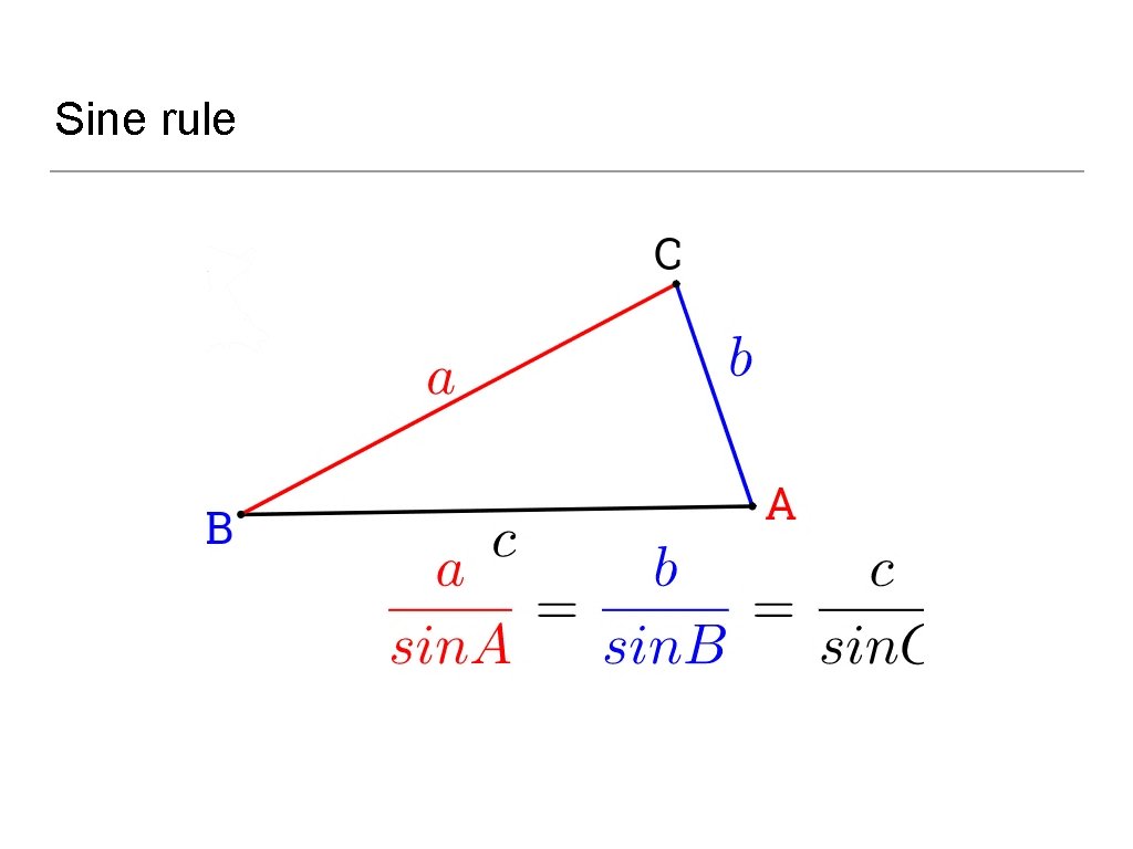 Sine rule 