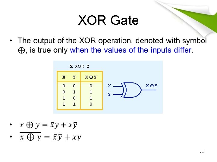 XOR Gate • 11 