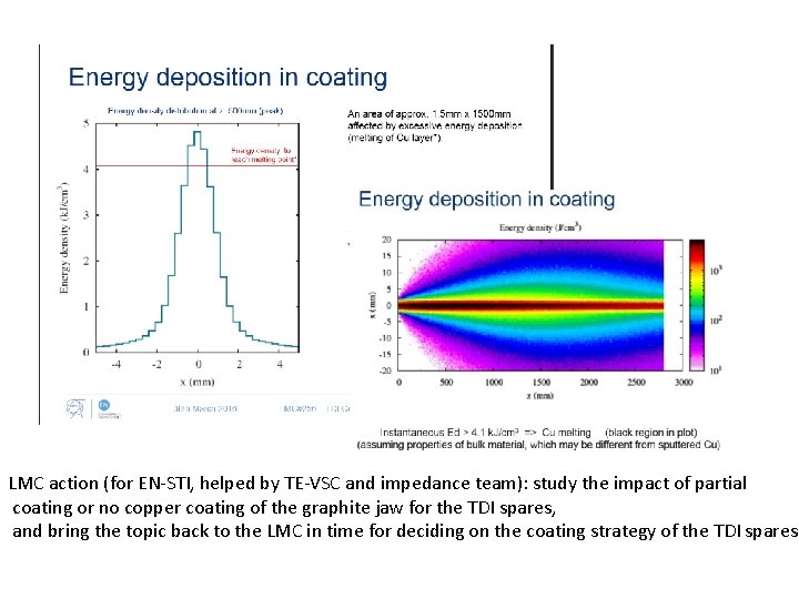 LMC action (for EN-STI, helped by TE-VSC and impedance team): study the impact of