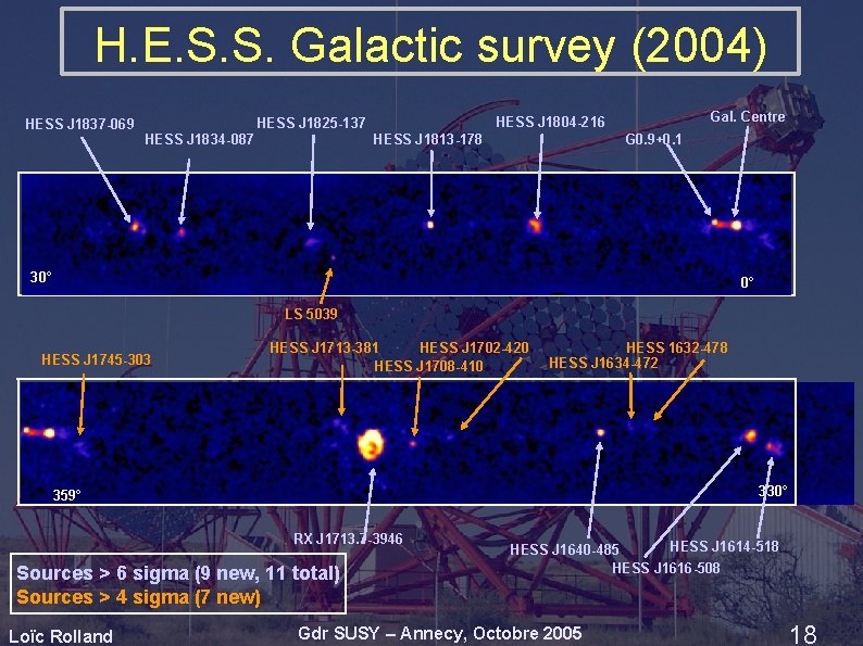 H. E. S. S. Galactic survey (2004) HESS J 1837 -069 HESS J 1834 H. E. S. S. Galactic survey (2004) HESS J 1837 -069 HESS J 1834
