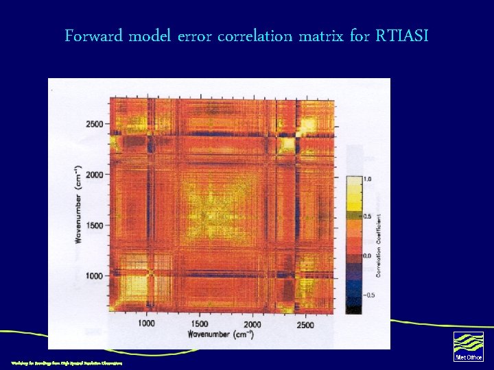 Forward model error correlation matrix for RTIASI Workshop for Soundings from High Spectral Resolution