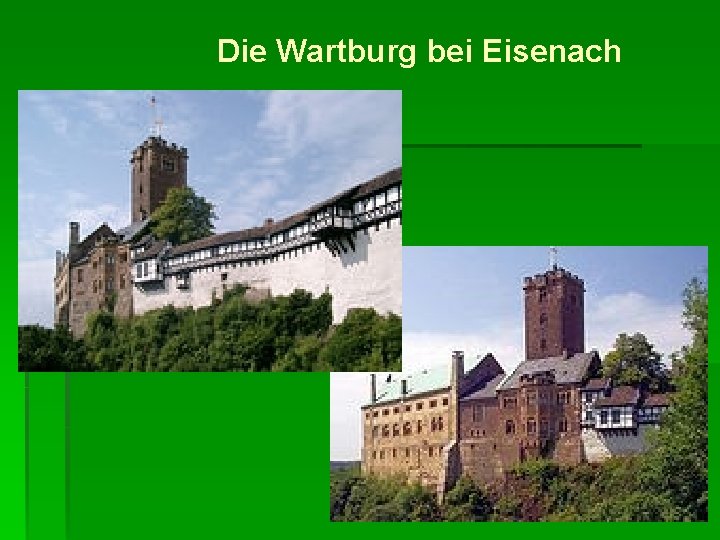 Die Wartburg bei Eisenach 