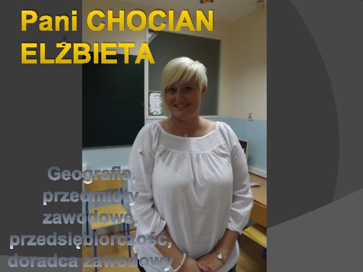 Pani CHOCIAN ELŻBIETA 