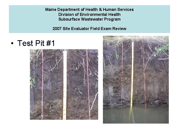 Maine Department of Health & Human Services Division of Environmental Health Subsurface Wastewater Program