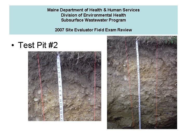 Maine Department of Health & Human Services Division of Environmental Health Subsurface Wastewater Program