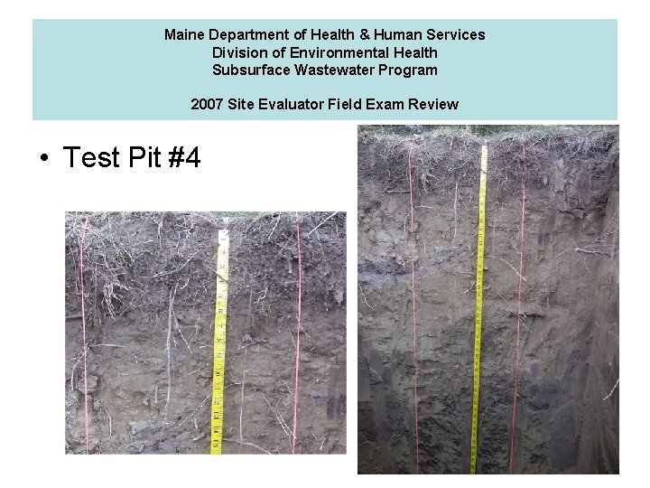 Maine Department of Health & Human Services Division of Environmental Health Subsurface Wastewater Program