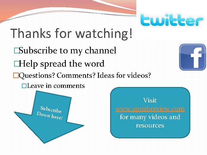 Thanks for watching! �Subscribe to my channel �Help spread the word �Questions? Comments? Ideas