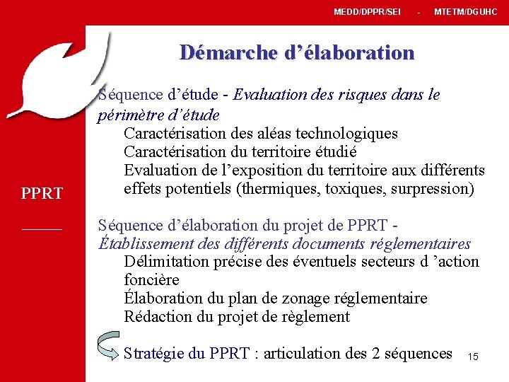 MEDD/DPPR/SEI - MTETM/DGUHC Démarche d’élaboration PPRT Séquence d’étude - Evaluation des risques dans le