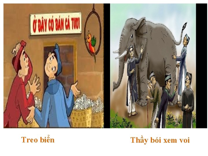 Treo biển Thầy bói xem voi 