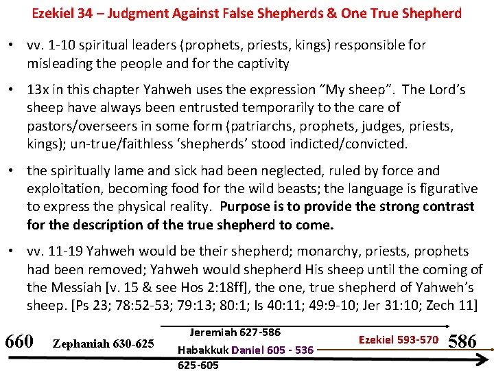 Ezekiel 34 – Judgment Against False Shepherds & One True Shepherd • vv. 1