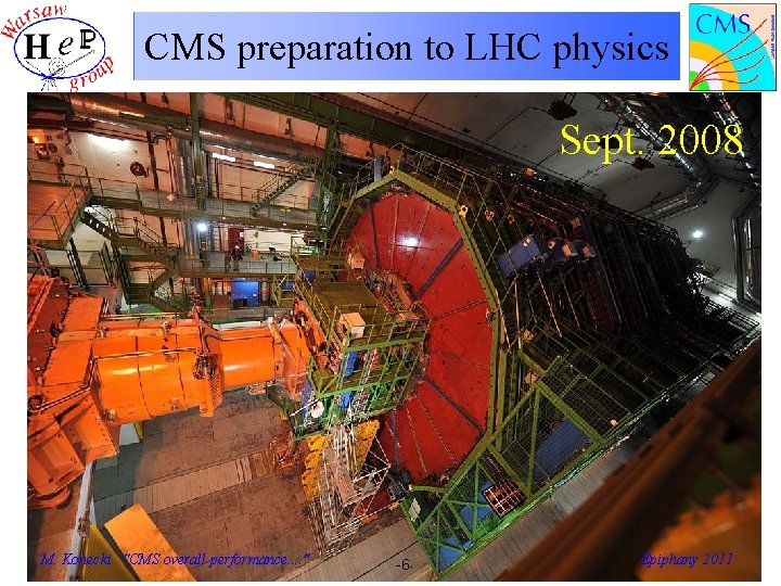 CMS preparation to LHC physics Sept. 2008 M. Konecki "CMS overall performance. . "