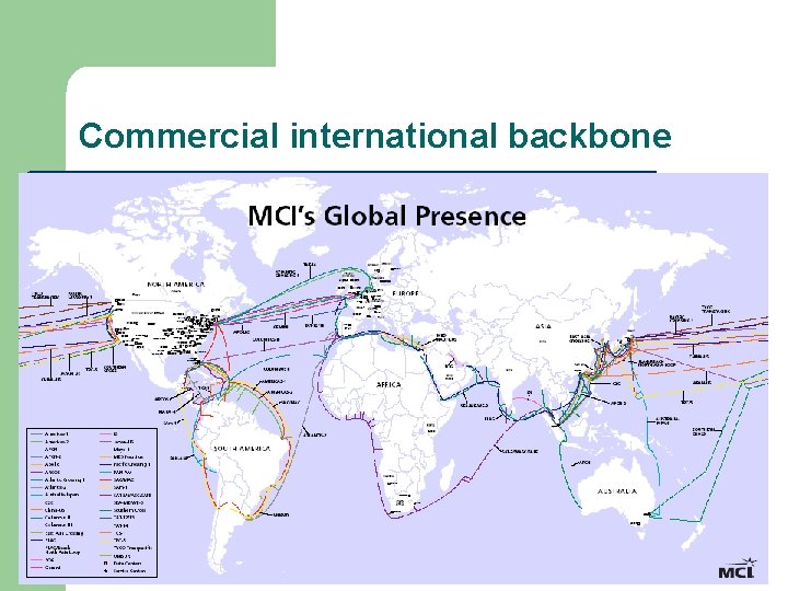 Commercial international backbone 