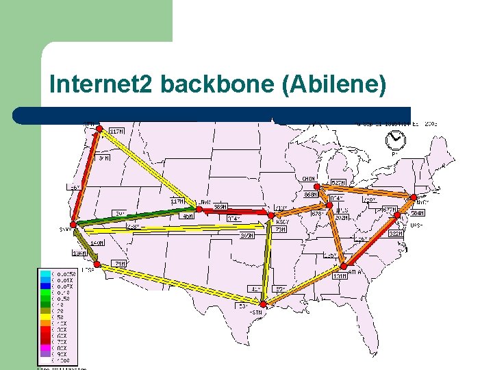 Internet 2 backbone (Abilene) 