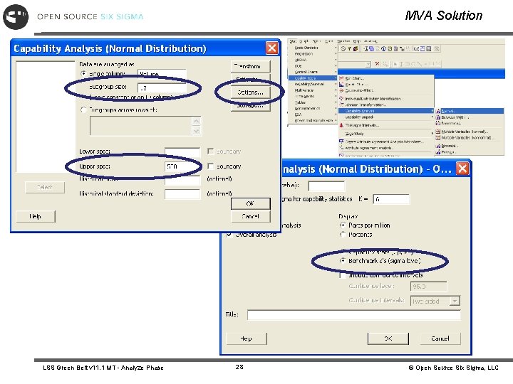 MVA Solution LSS Green Belt v 11. 1 MT - Analyze Phase 28 © MVA Solution LSS Green Belt v 11. 1 MT - Analyze Phase 28 ©