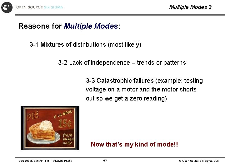 Multiple Modes 3 Reasons for Multiple Modes: 3 -1 Mixtures of distributions (most likely) Multiple Modes 3 Reasons for Multiple Modes: 3 -1 Mixtures of distributions (most likely)