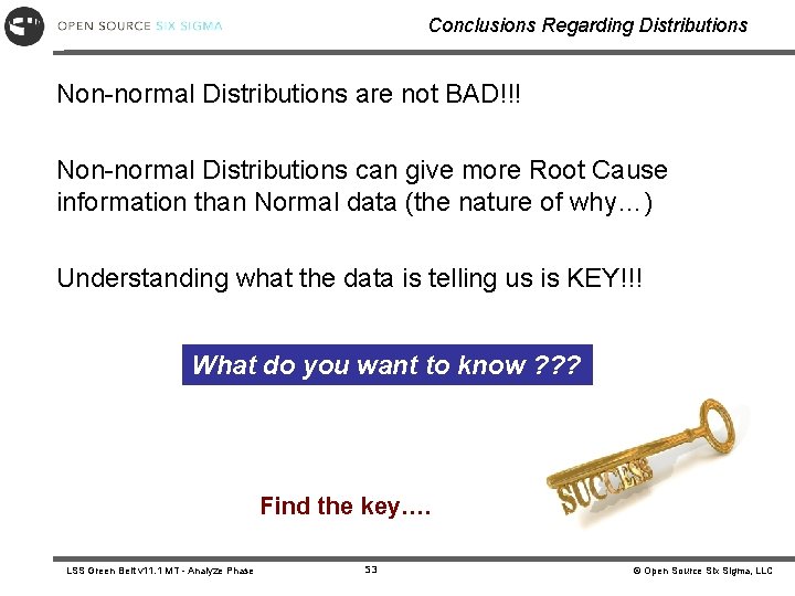 Conclusions Regarding Distributions Non-normal Distributions are not BAD!!! Non-normal Distributions can give more Root Conclusions Regarding Distributions Non-normal Distributions are not BAD!!! Non-normal Distributions can give more Root
