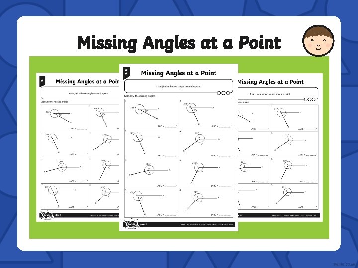 Missing Angles at a Point 