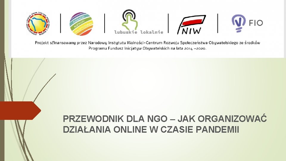 PRZEWODNIK DLA NGO – JAK ORGANIZOWAĆ DZIAŁANIA ONLINE W CZASIE PANDEMII 