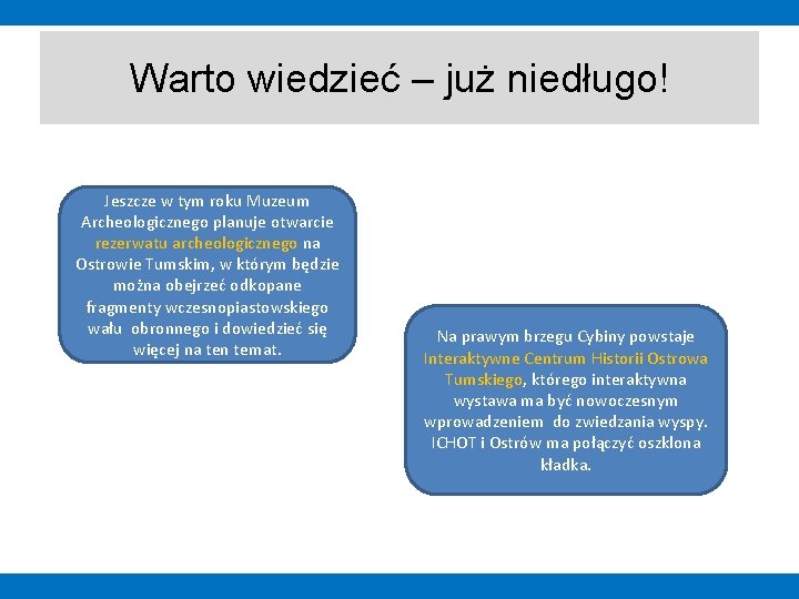 Warto wiedzieć – już niedługo! Jeszcze w tym roku Muzeum Archeologicznego planuje otwarcie rezerwatu