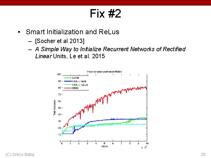 Fix #2 • Smart Initialization and Re. Lus – [Socher et al 2013] –