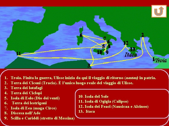 1. 2. 3. 4. 5. 6. 7. 8. 9. Troia. Finita la guerra, Ulisse