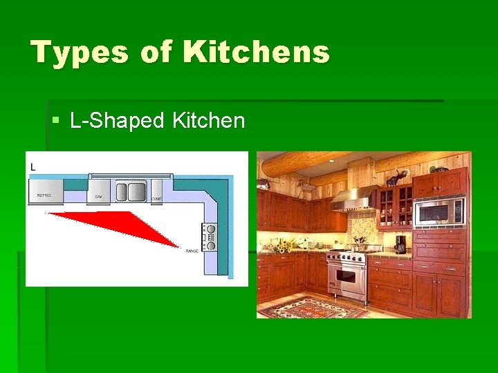 Types of Kitchens § L-Shaped Kitchen 