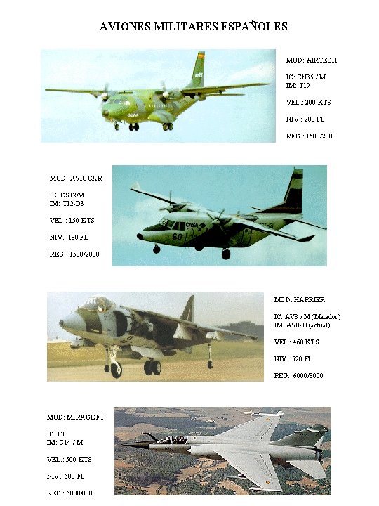 AVIONES MILITARES ESPAÑOLES MOD: AIRTECH IC: CN 35 / M IM: T 19 VEL.