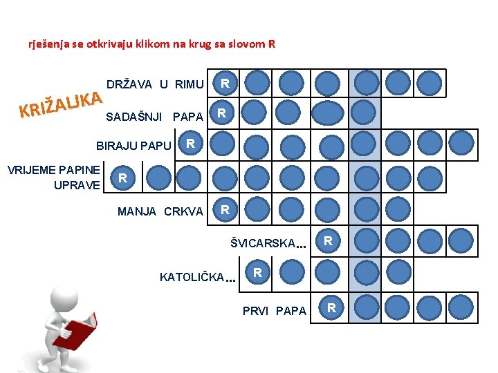 rješenja se otkrivaju klikom na krug sa slovom R DRŽAVA U RIMU VR A