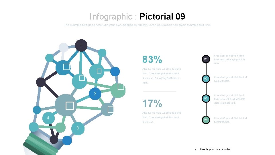 Infographic Process The example text goes here with