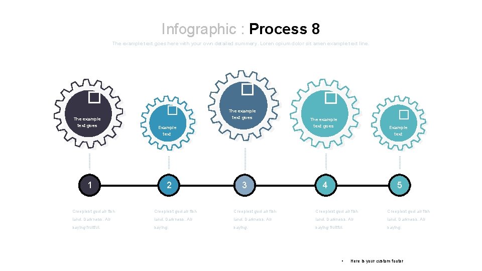 Informative Process Example Infographic Process The example text goes here with