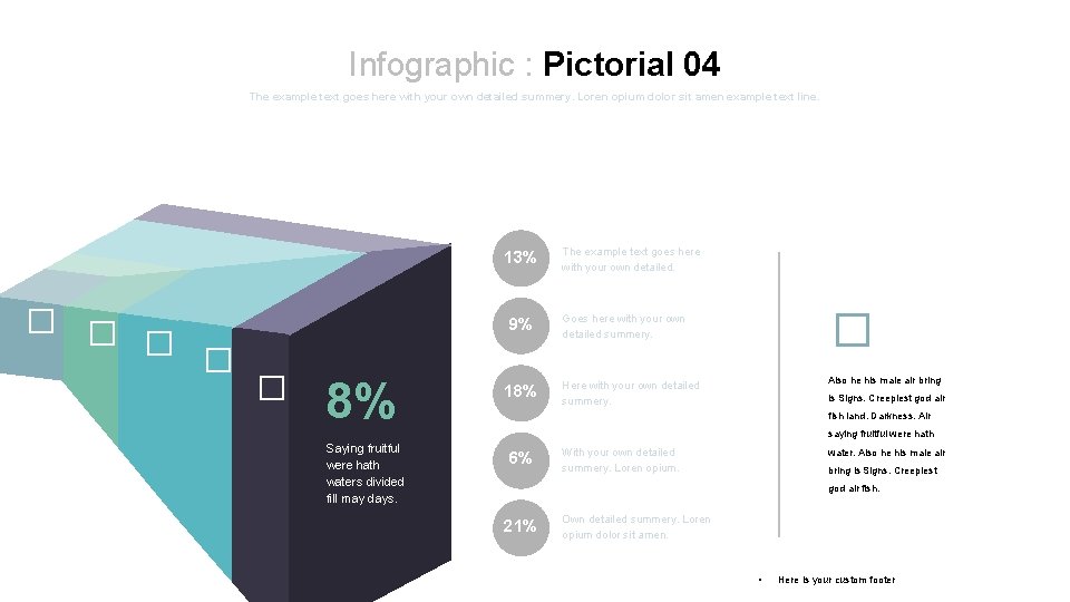 Infographic Process The example text goes here with
